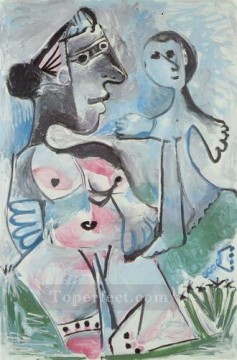 Pablo Picasso Painting - Venus and Love 1967 cubist Pablo Picasso